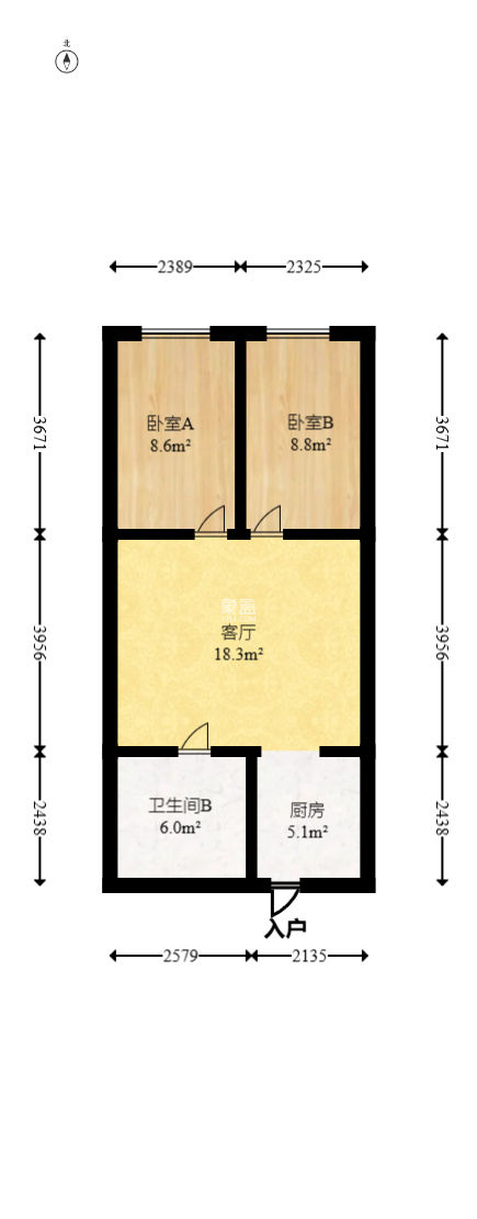 上城星座  1室1厅1卫   43.80万