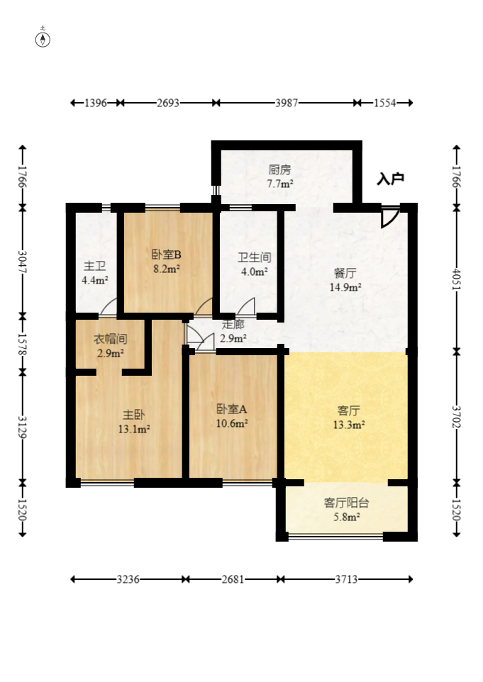 中建芙蓉嘉苑  31室2厅2卫   106.00万室内图1