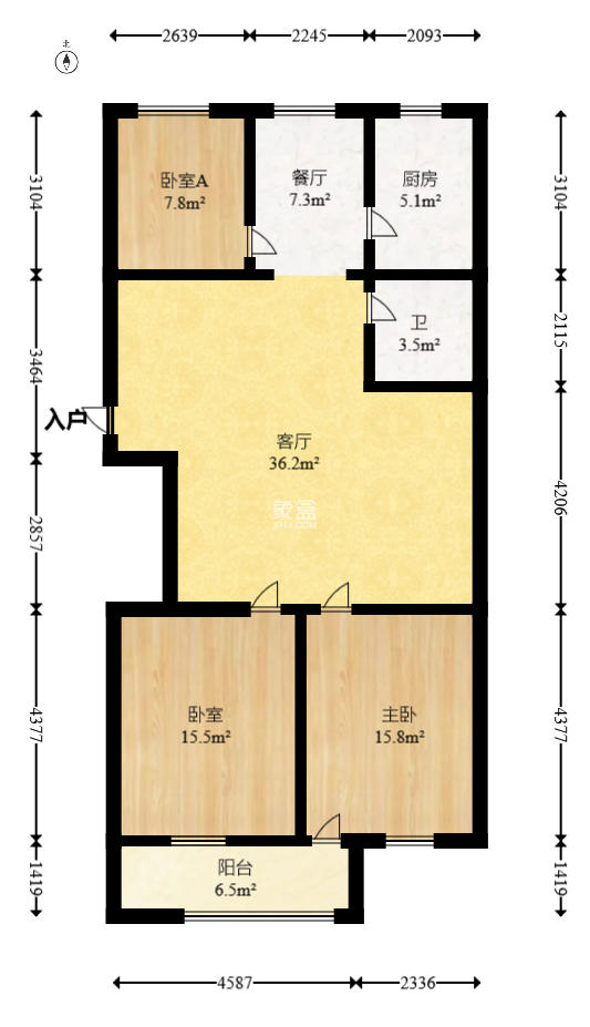 中南汽车世界  3室2厅2卫    41.8万 中南汽车世界  3室2厅2卫    41.8万户型图
