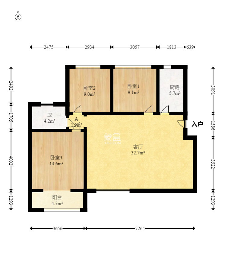 童话里  3室2厅1卫   84.00万