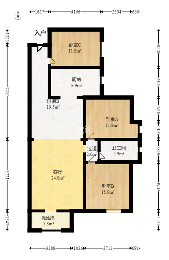 融科东南海  3室2厅1卫   112.00万