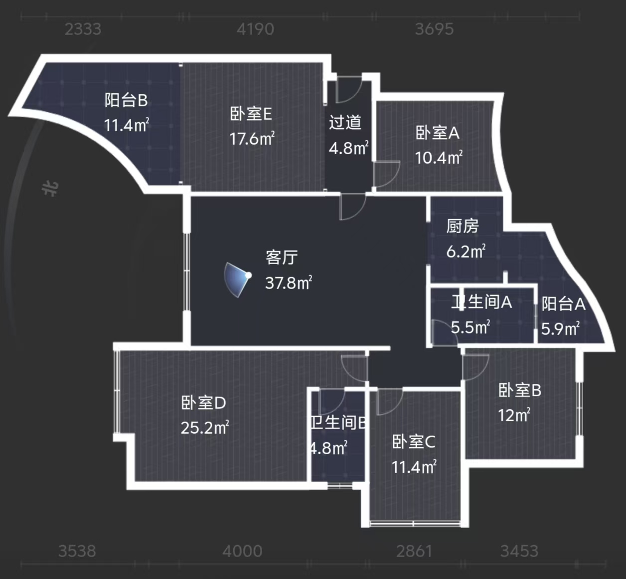 大江观邸-富基花园  4室2厅2卫   69.80万