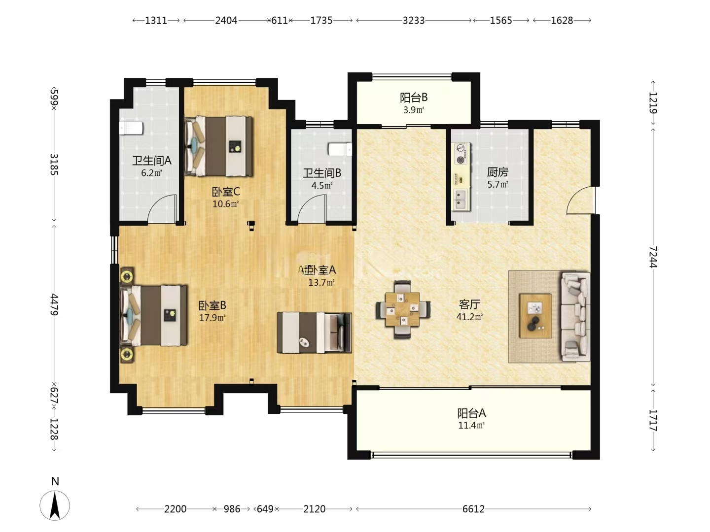 建发央著  4室2厅2卫    112.0万 建发央著  4室2厅2卫    112.0万