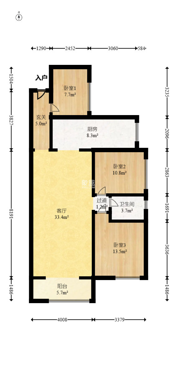 潤(rùn)和之悅（金澤園）  3室2廳1衛(wèi)   62.00萬(wàn)