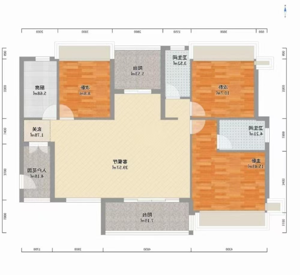 中房天玺湾 4室2厅2卫 65.0万 中房天玺湾 4室2厅2卫 65.0万室内图