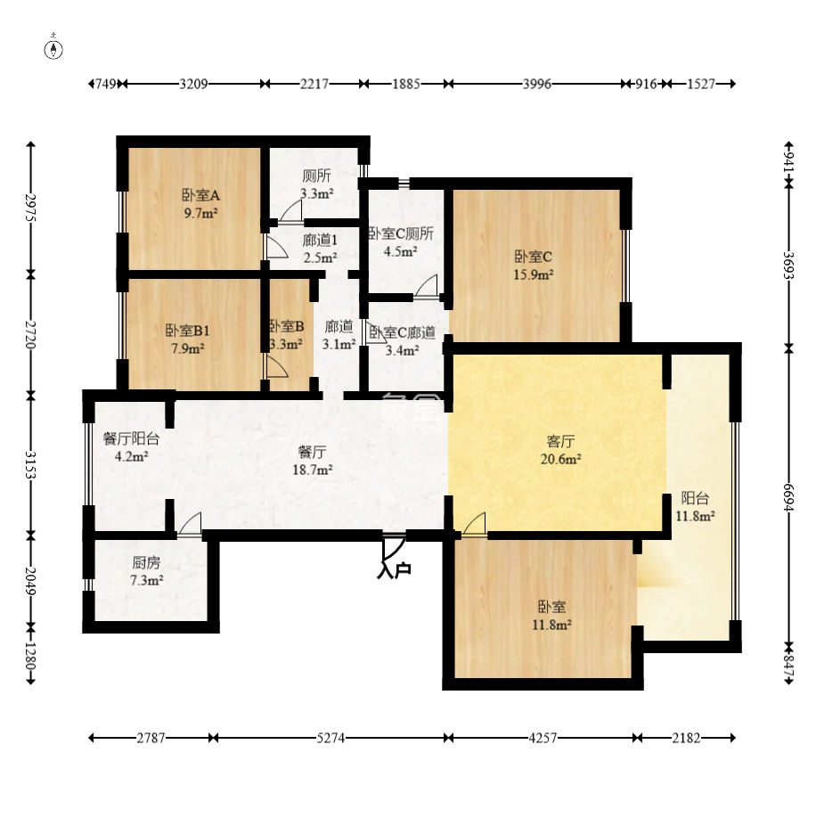 建发电建江山悦  1室0厅0卫   205.00万
