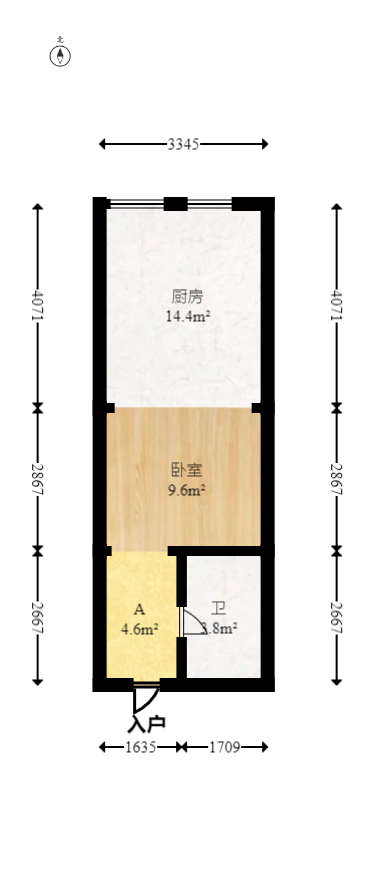 克拉美丽山庄（晟领国际）  1室0厅0卫   37.80万室内图1