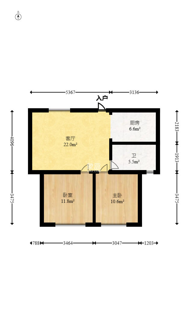 晶华美地  2室2厅1卫    38.0万 晶华美地  2室2厅1卫    38.0万户型图