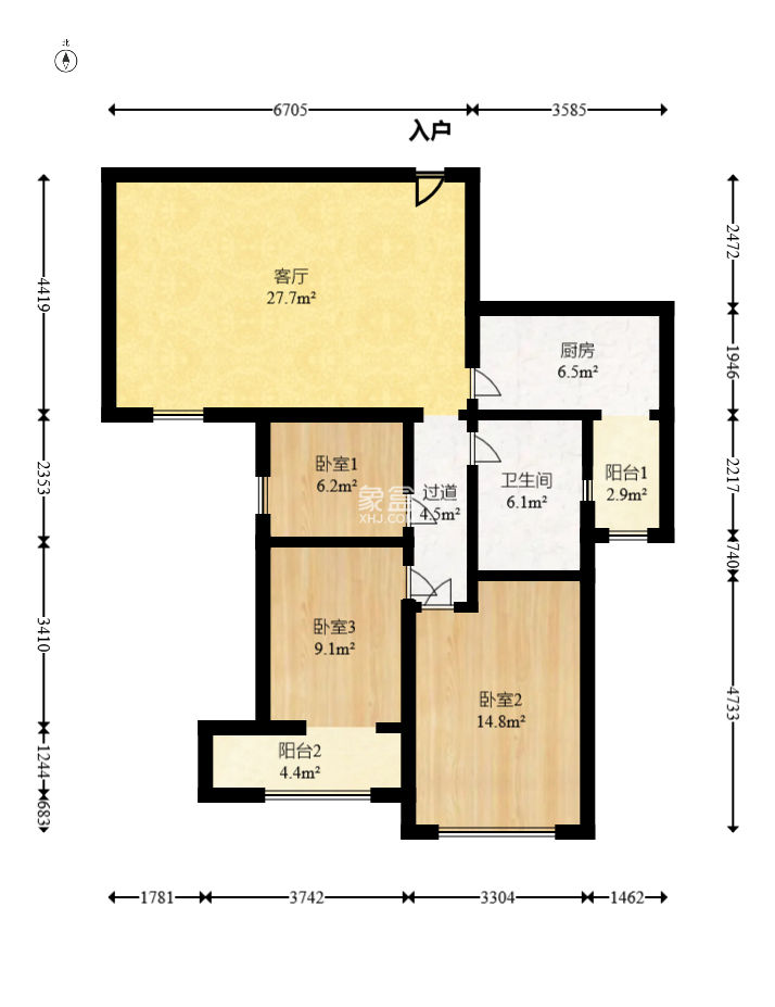 南山苏迪亚诺  3室2厅1卫    75.0万