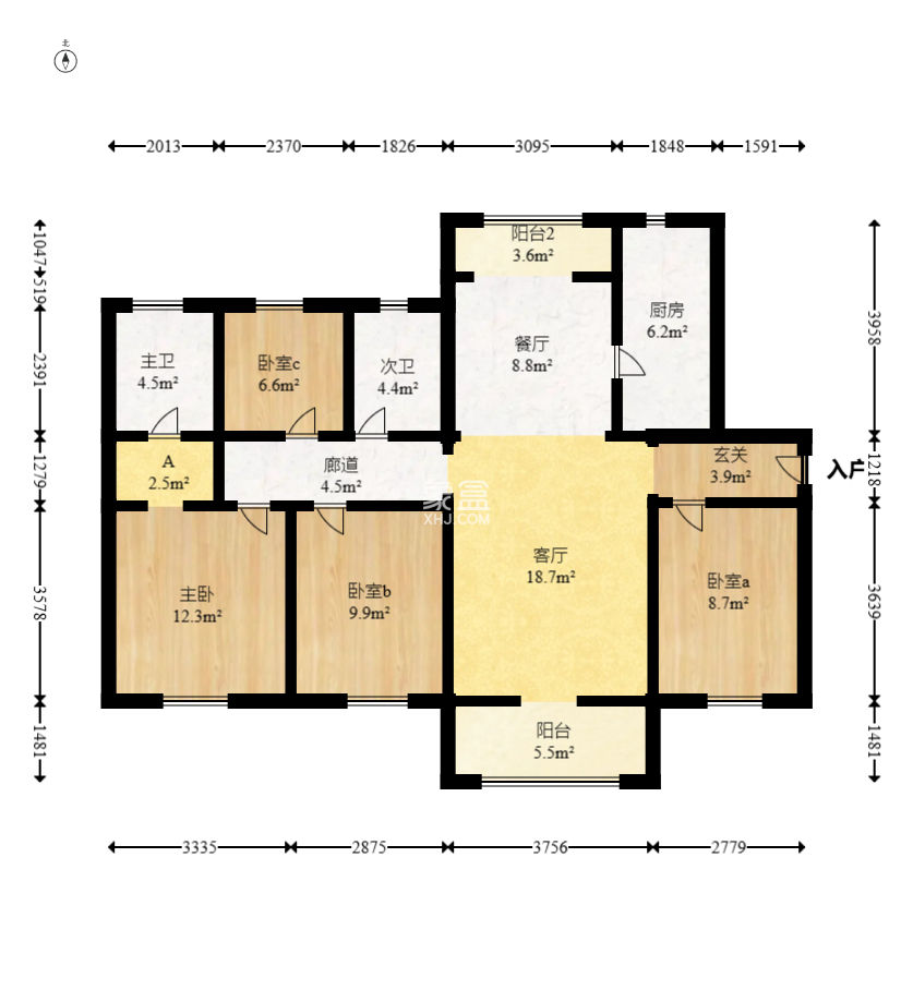 招商华发依云曦城  4室1厅1卫    130.0万