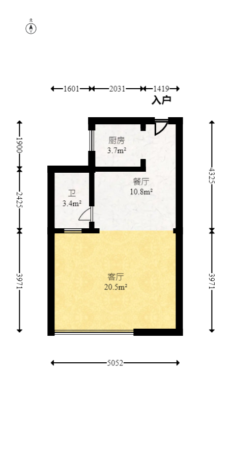 湘府东苑  3室2厅1卫   82.00万室内图1