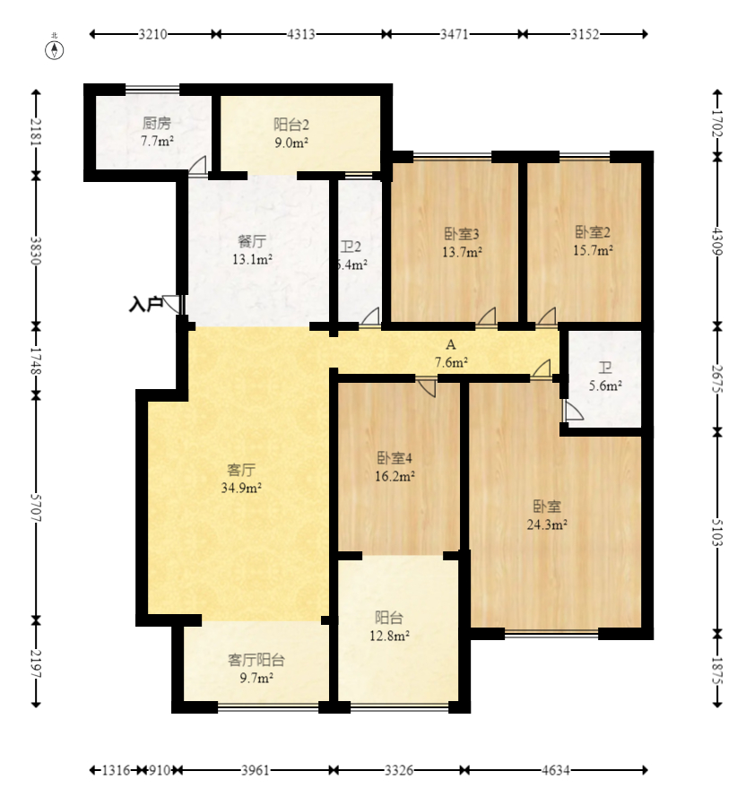 迎新佳苑  1室2厅1卫    150.0万 迎新佳苑  1室2厅1卫    150.0万户型图