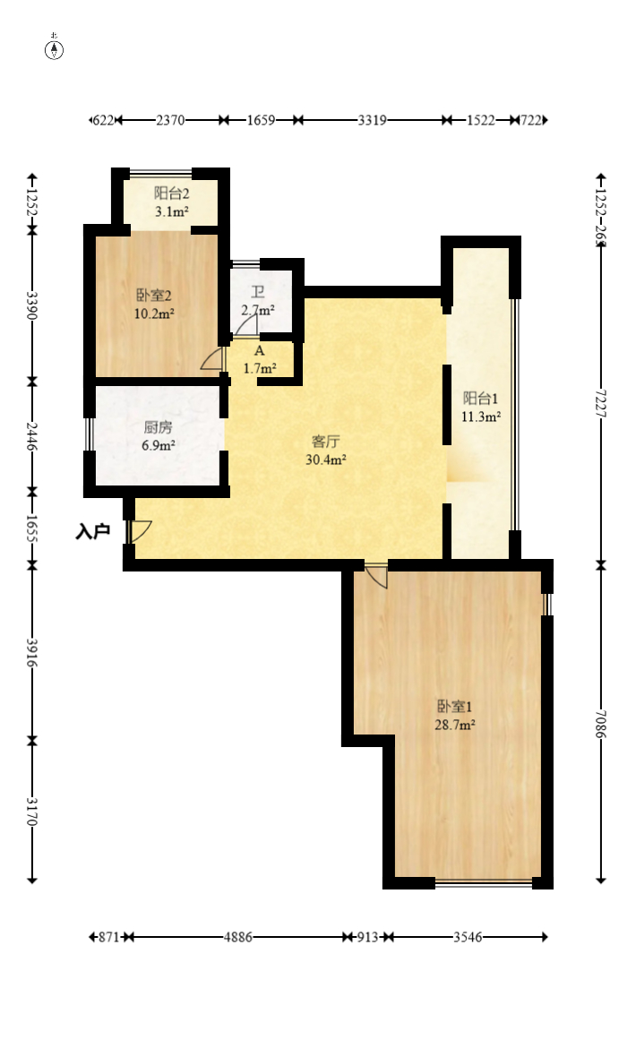 中交建发松雅院  4室2厅3卫   168.00万室内图1