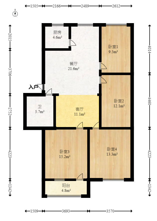 马王堆陶瓷建材新城  3室2厅1卫   58.80万室内图1