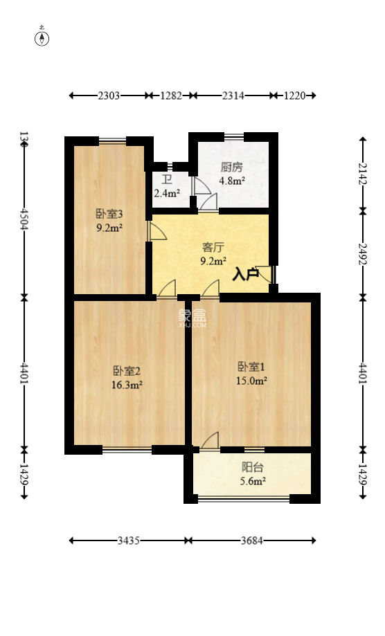 八方公司宿舍（师家老屋）  3室1厅1卫   41.50万