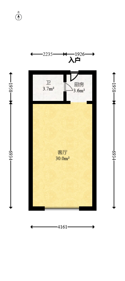 中一九骏(枫桥苑)  1室1厅1卫    30.0万 中一九骏(枫桥苑)  1室1厅1卫    30.0万户型图