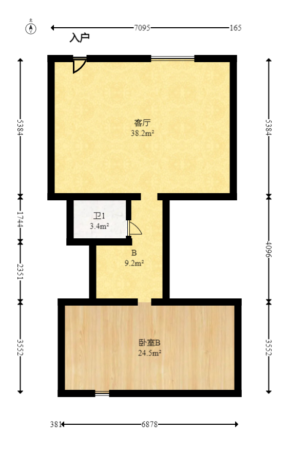 吉联小区（红墅湾）  6室2厅3卫   580.00万室内图1