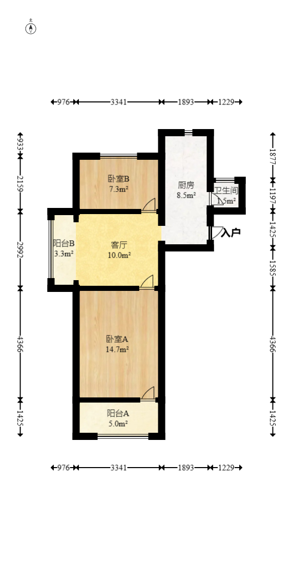 东瓜山一村  2室1厅1卫   30.00万室内图1