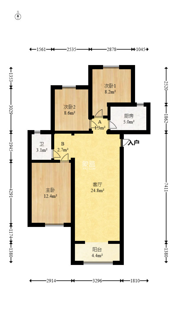 MOMA当代广场  3室2厅1卫   49.80万