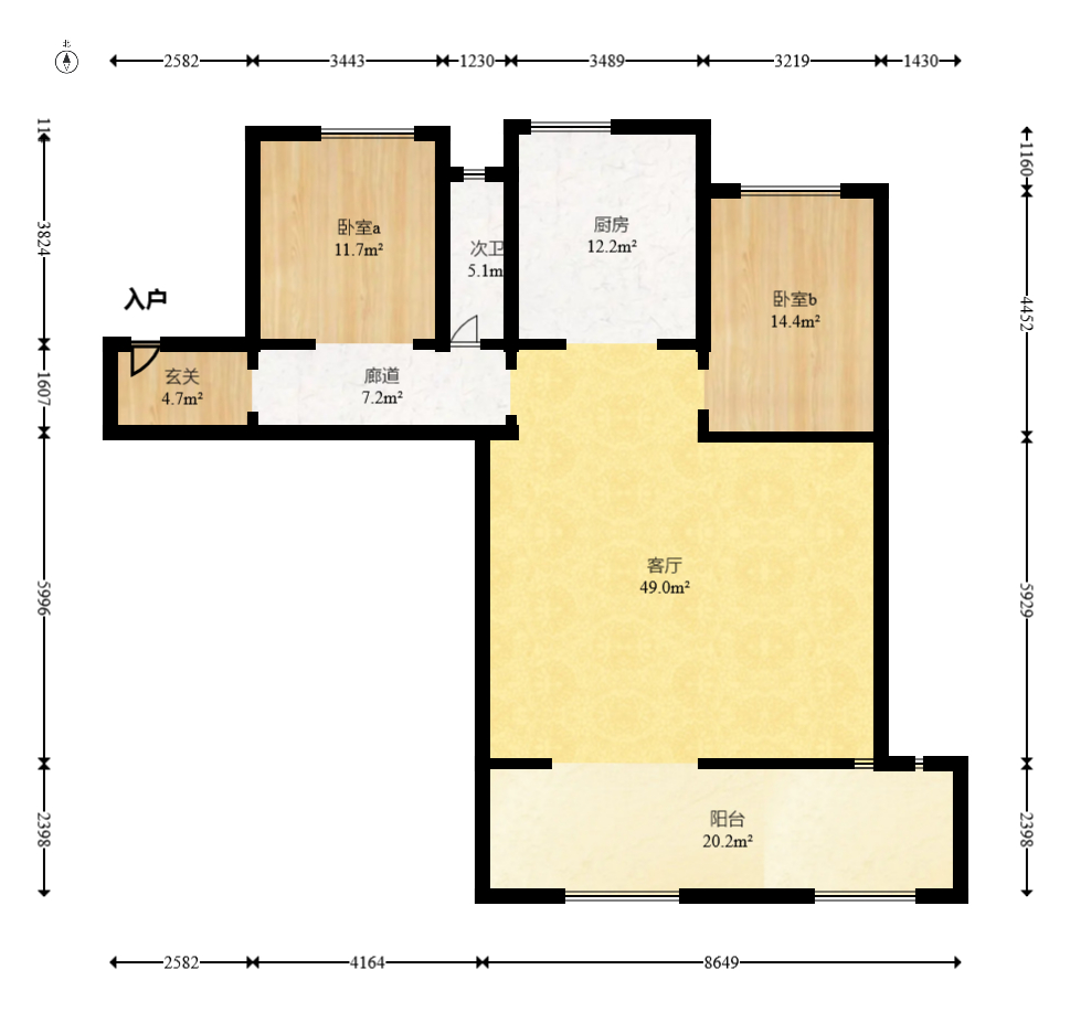 建发央著  4室2厅2卫   294.00万室内图1