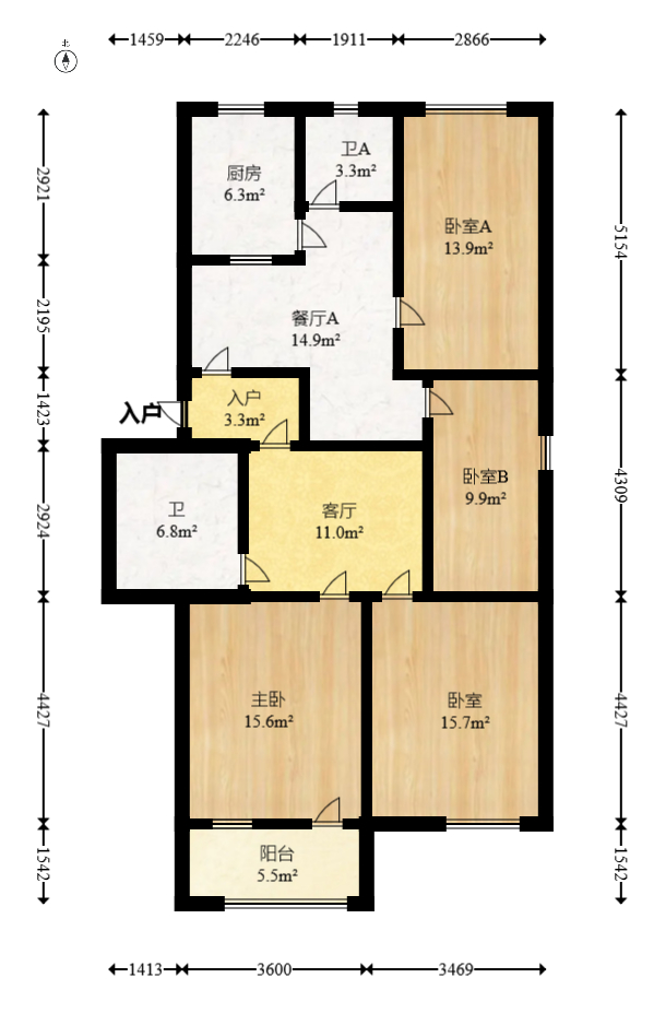 恒广国际物流园  4室2厅2卫    32.8万 恒广国际物流园  4室2厅2卫    32.8万户型图