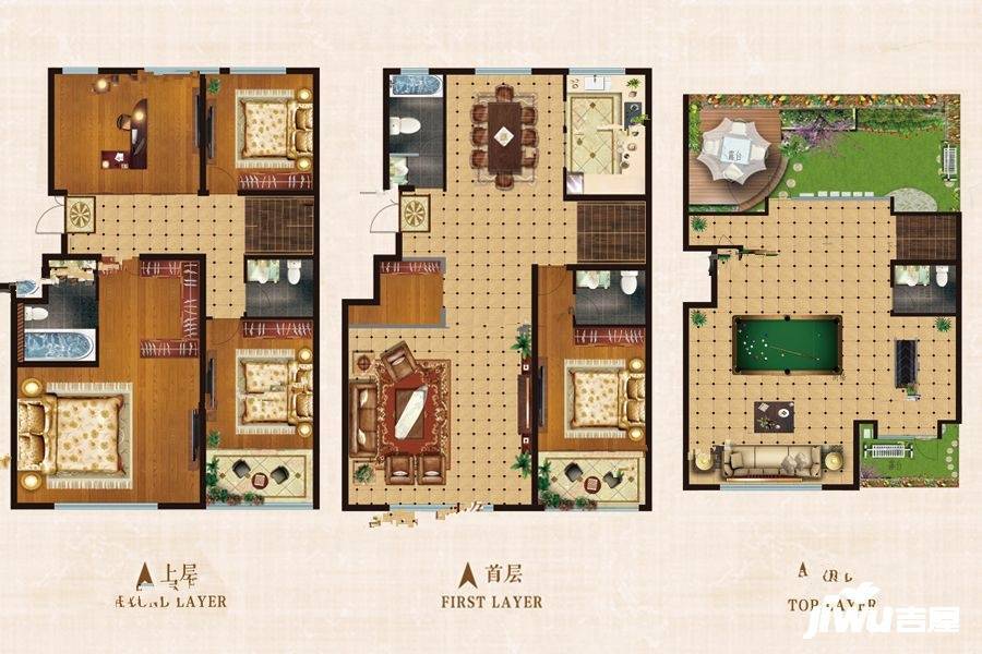 碧桂园  5室2厅3卫   4500.00元/月室内图1