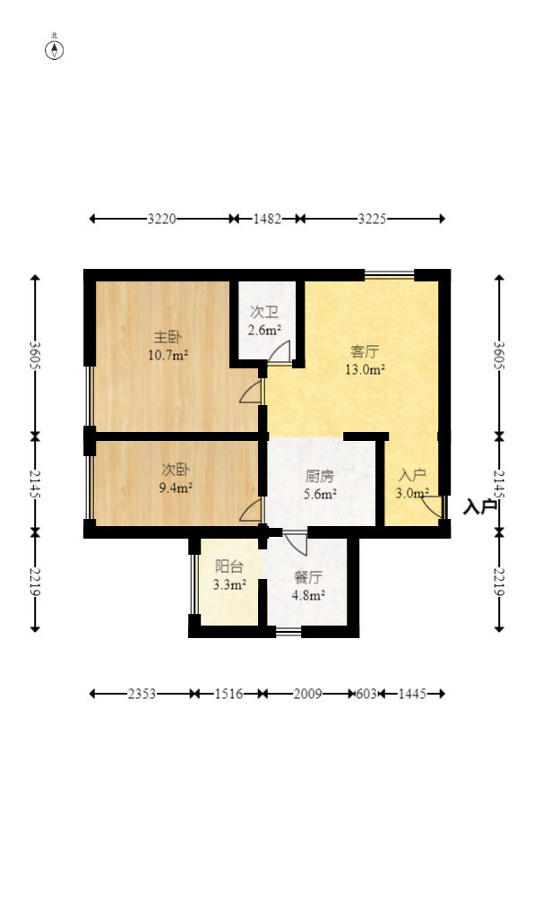 西城别院 2室1厅1卫 73.0万 西城别院 2室1厅1卫 73.0万户型图