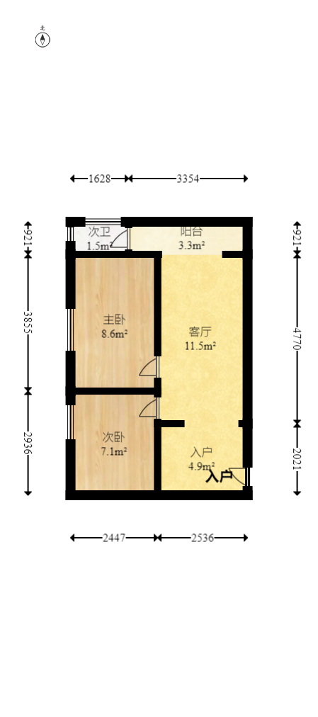 西城别院 1室1厅1卫 59.0万 西城别院 1室1厅1卫 59.0万户型图
