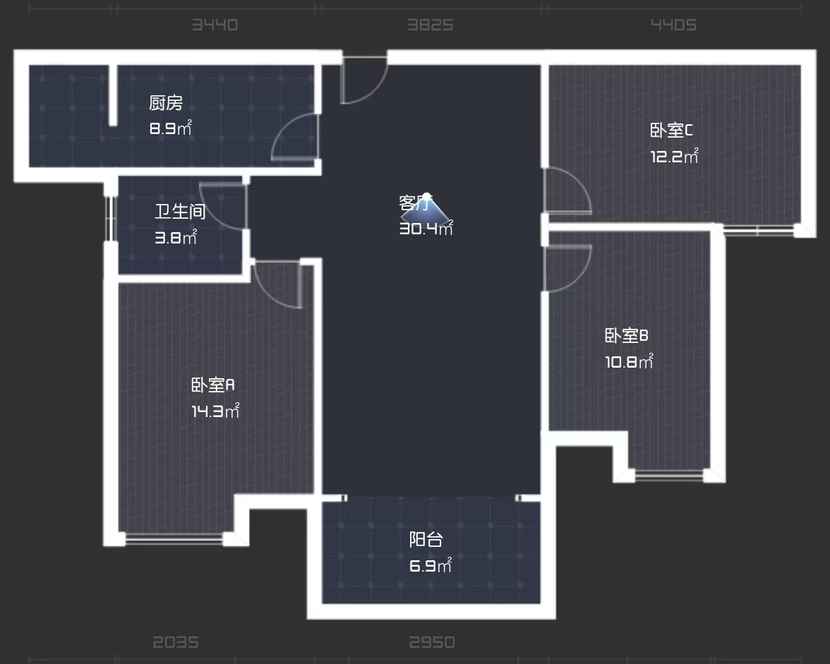 山水豪庭 3室2厅1卫 52.0万 山水豪庭 3室2厅1卫 52.0万室内图