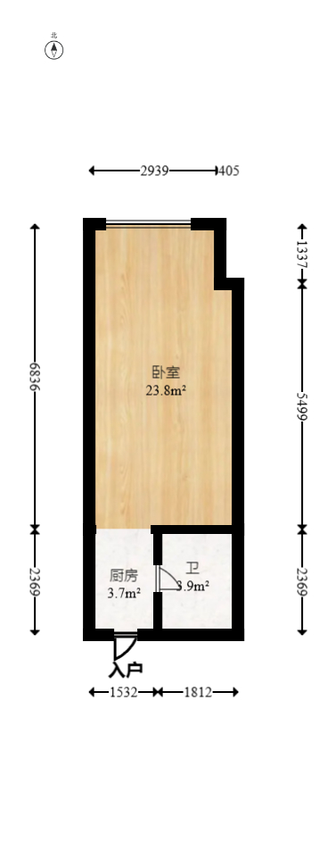 芒果天地(芒果雅苑)  1室1厅1卫    26.0万 芒果天地(芒果雅苑)  1室1厅1卫    26.0万户型图