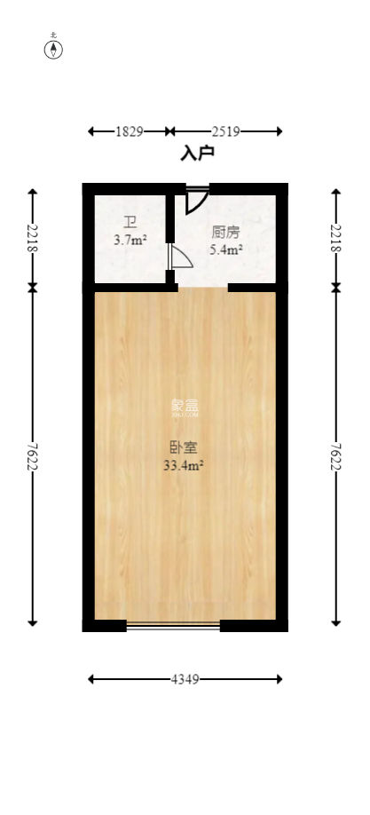 QQ生活馆  1室1厅1卫   35.00万