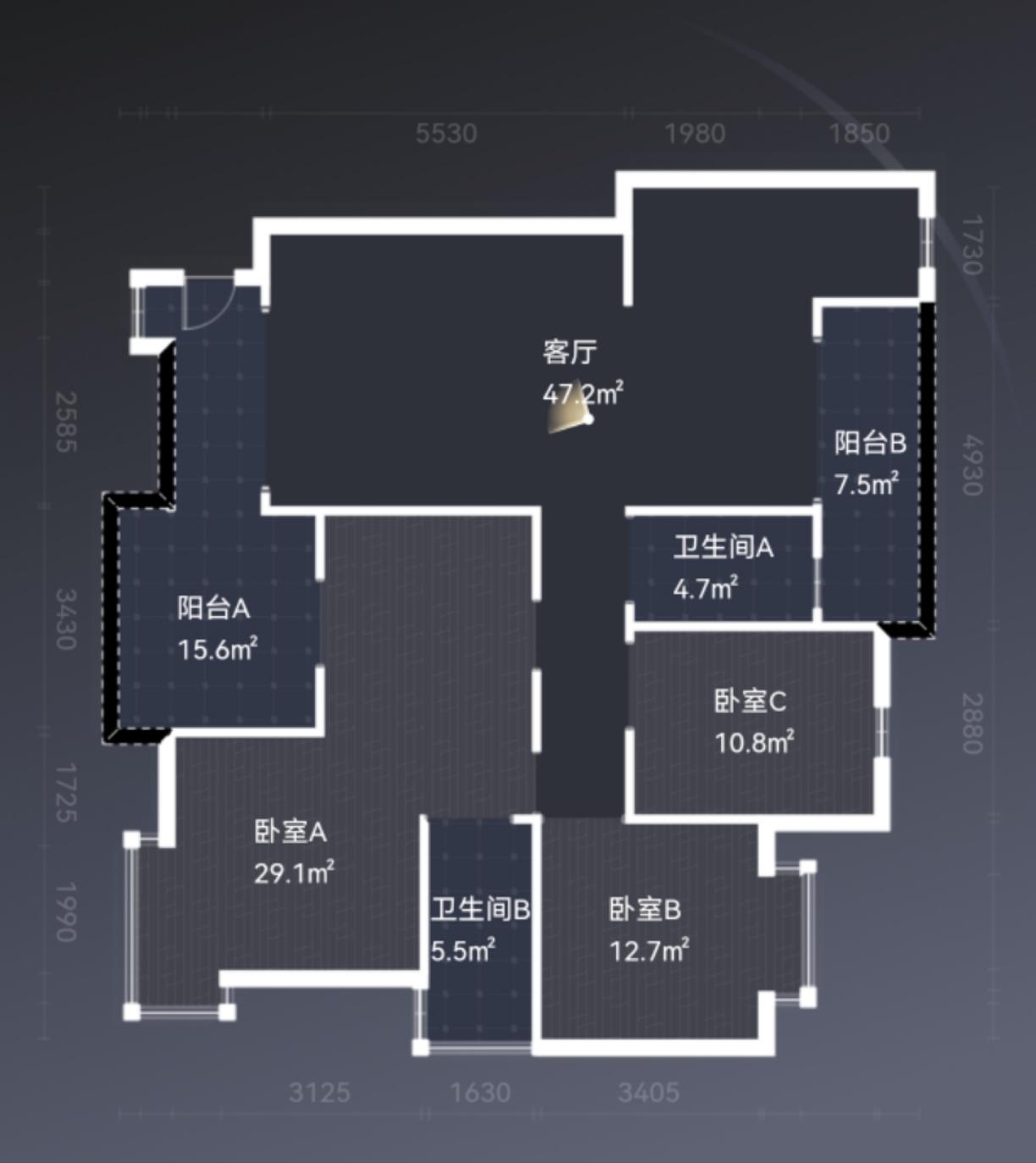 中央皇庭  4室2厅2卫   59.80万