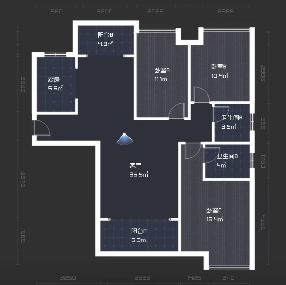 山水豪庭  3室2厅2卫   68.00万