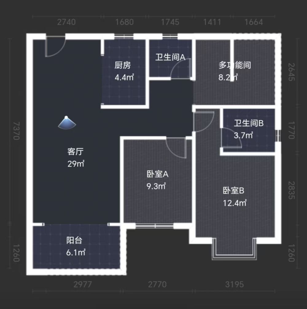 亿都时光 3室2厅1卫 65.00万 亿都时光 3室2厅1卫 65.00万室内图