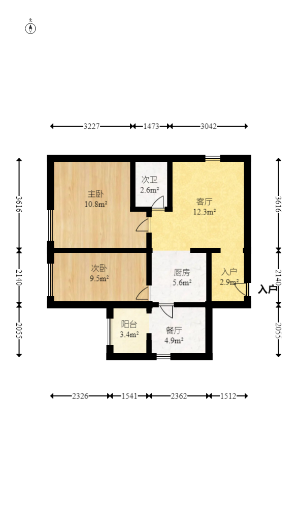 西城别院 1室1厅1卫 72.0万 西城别院 1室1厅1卫 72.0万户型图