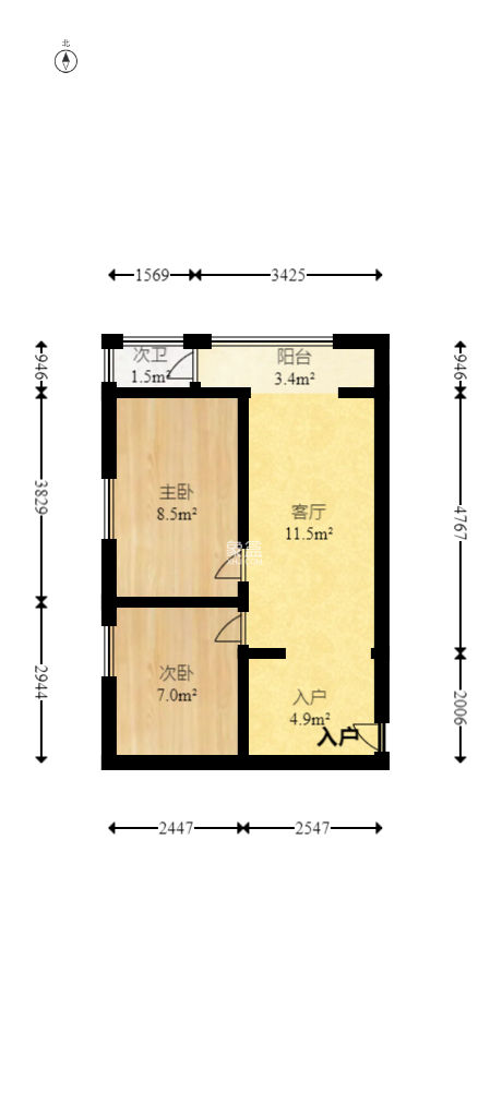 西城别院  3室1厅1卫   110.00万