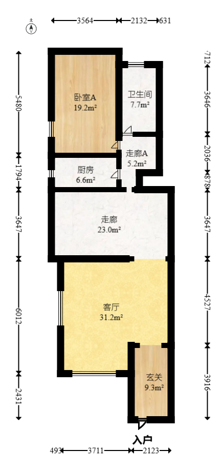 橘郡礼顿山  6室3厅4卫   315.00万室内图1