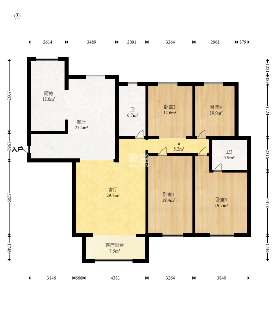 青园  4室2厅2卫   230.00万