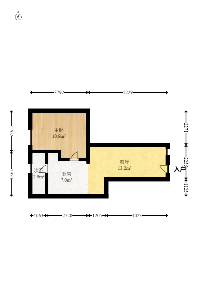 西城别院  1室1厅1卫   35.00万室内图1