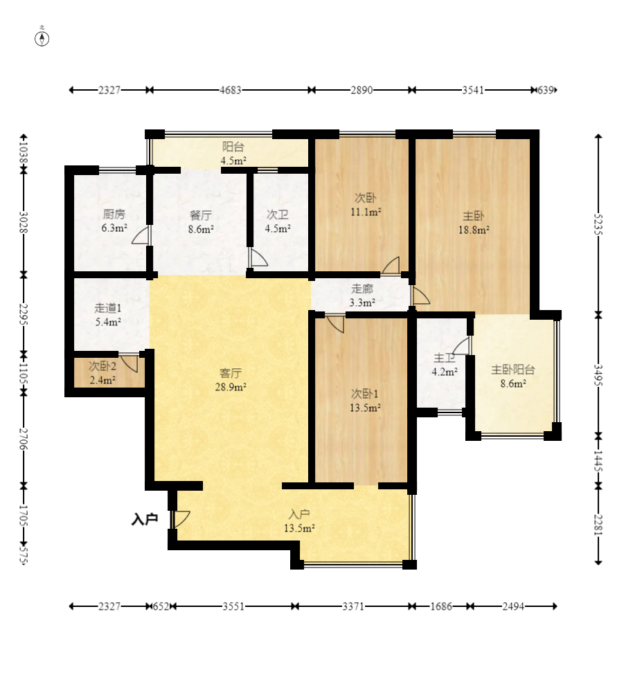 碧水名城  3室2厅2卫    189.0万 碧水名城  3室2厅2卫    189.0万户型图