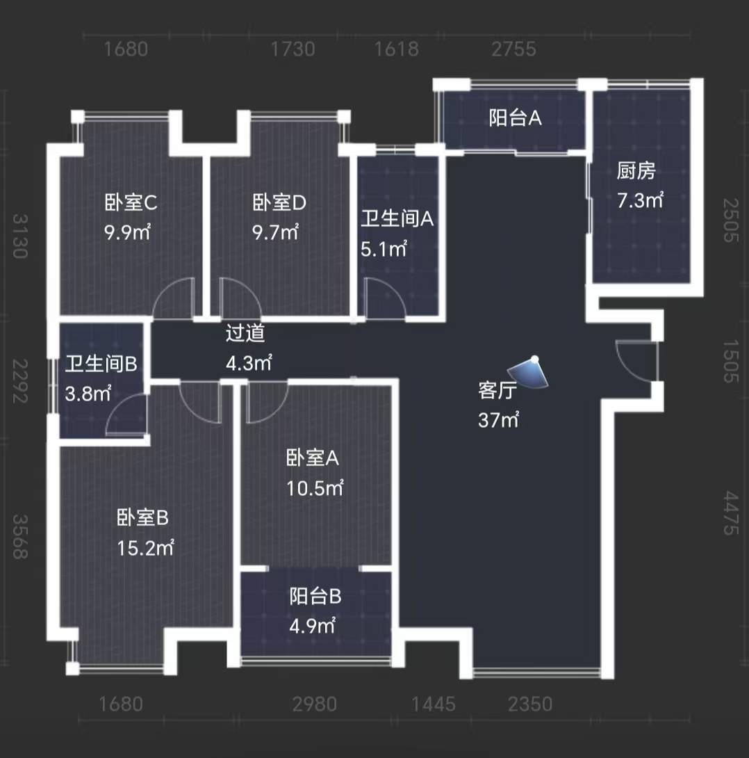 武广国际学苑  4室2厅2卫    117.0万 武广国际学苑  4室2厅2卫    117.0万室内图