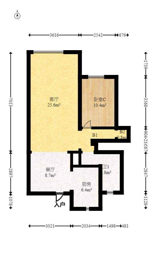 中天星耀城 4室2厅2卫 152.0万 中天星耀城 4室2厅2卫 152.0万户型图