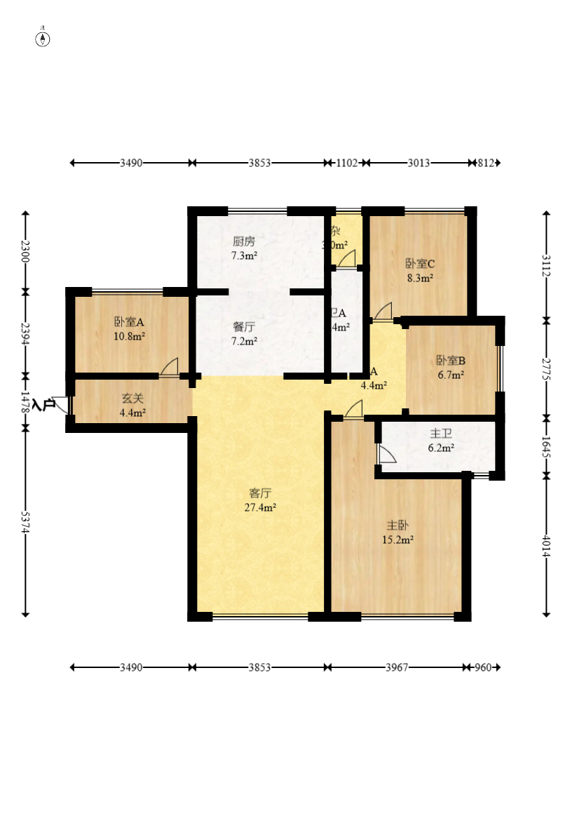 保利西海岸A区 4室2厅2卫 248.0万 保利西海岸A区 4室2厅2卫 248.0万户型图