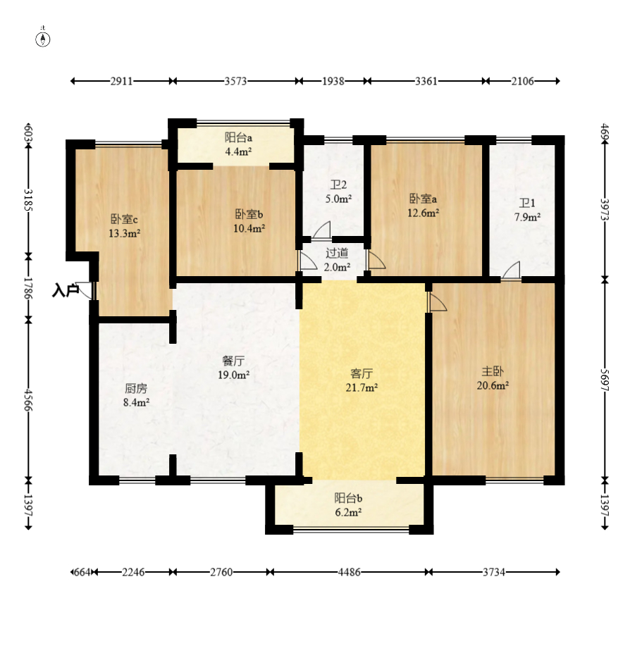 润和长郡(润和紫郡二三期)  3室2厅2卫    86.0万 润和长郡(润和紫郡二三期)  3室2厅2卫    86.0万户型图