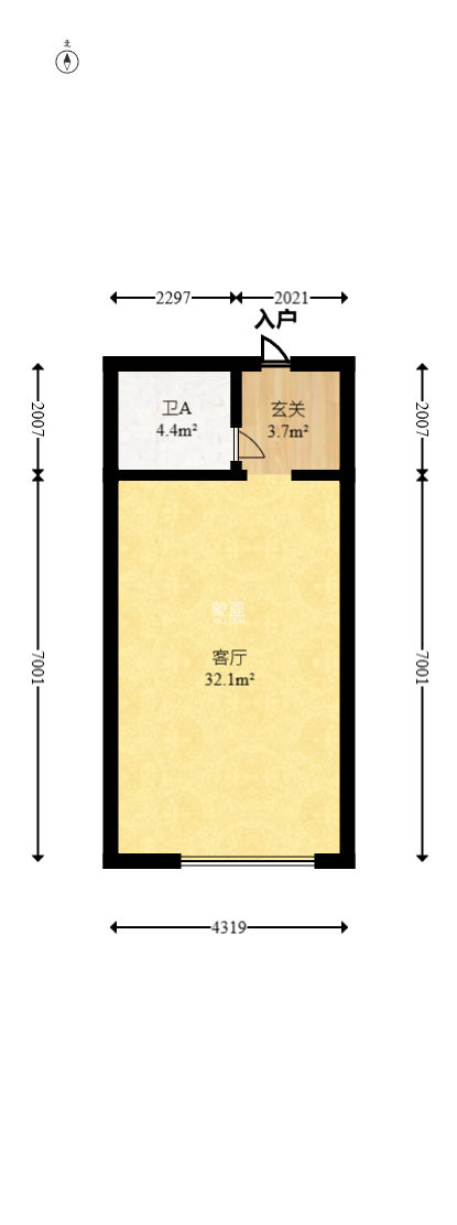滨江一号（丰泰花园）  1室1厅1卫   42.00万