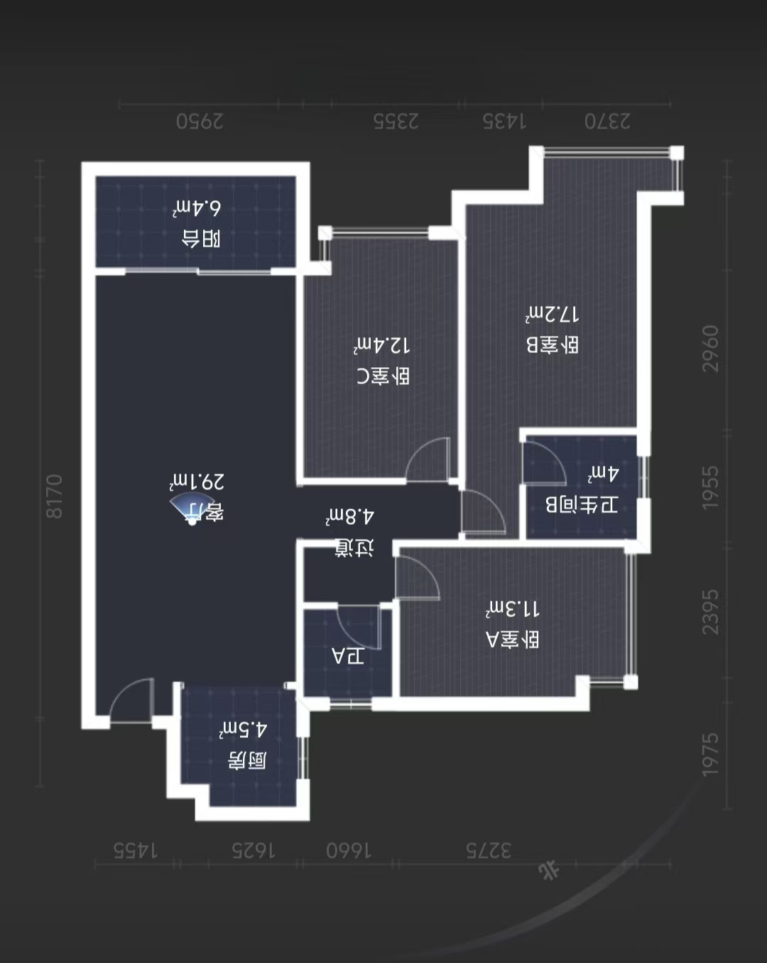 荣盛华府 3室2厅2卫 55.8万 荣盛华府 3室2厅2卫 55.8万室内图