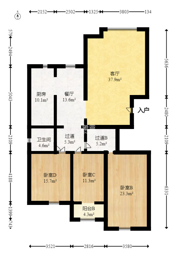 三重星都心  3室2厅1卫   178.00万