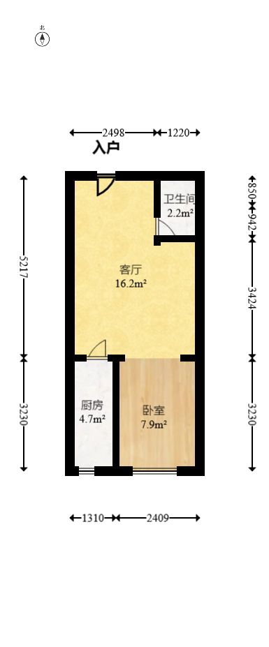 方略90公馆 1室1厅1卫 25.8万 方略90公馆 1室1厅1卫 25.8万户型图