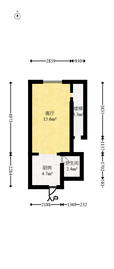 碧桂园星荟 1室1厅1卫 20.0万 碧桂园星荟 1室1厅1卫 20.0万户型图