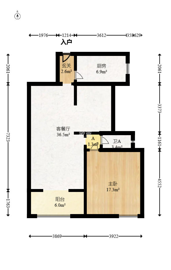 金麓西岸和苑  2室2厅1卫   75.00万